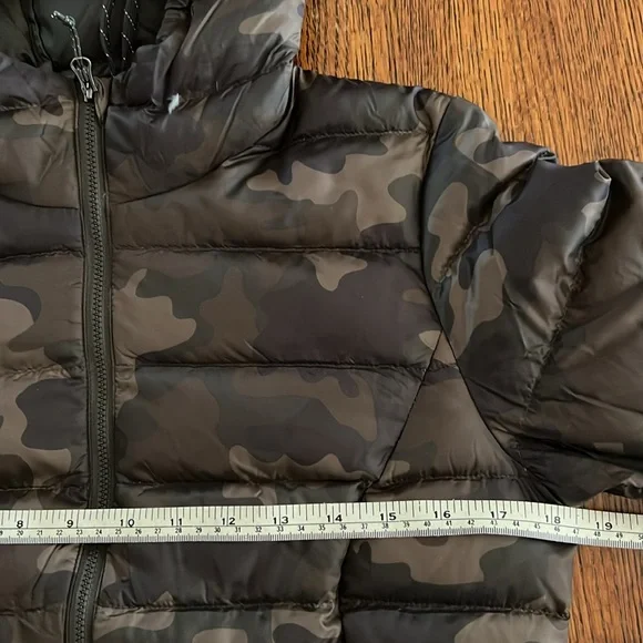 NWOT Eddie Bauer Camouflage Green Parka Packable and lightweight Size XS - Picture 10 of 16